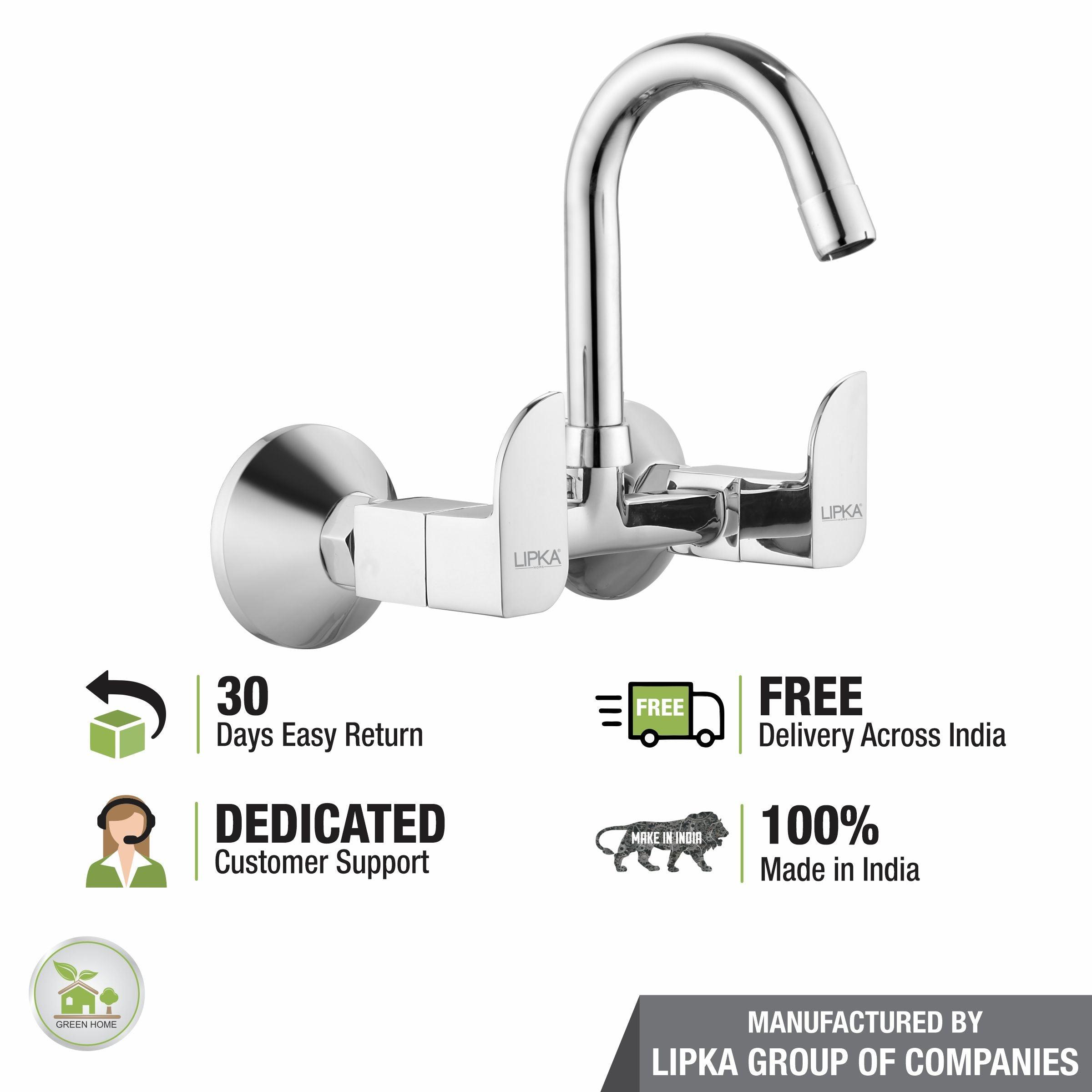 Arise Sink Mixer Brass Faucet with Round Swivel Spout (12 Inches) - LIPKA - Lipka Home