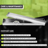 Marble Insert Shower Drain Channel (40 x 2 Inches) - LIPKA