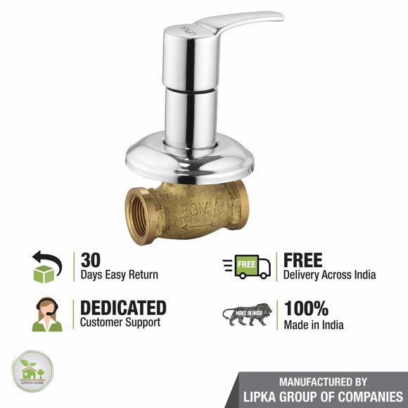 Coral Concealed Stop Valve (20mm) Brass Faucet - LIPKA - Lipka Home