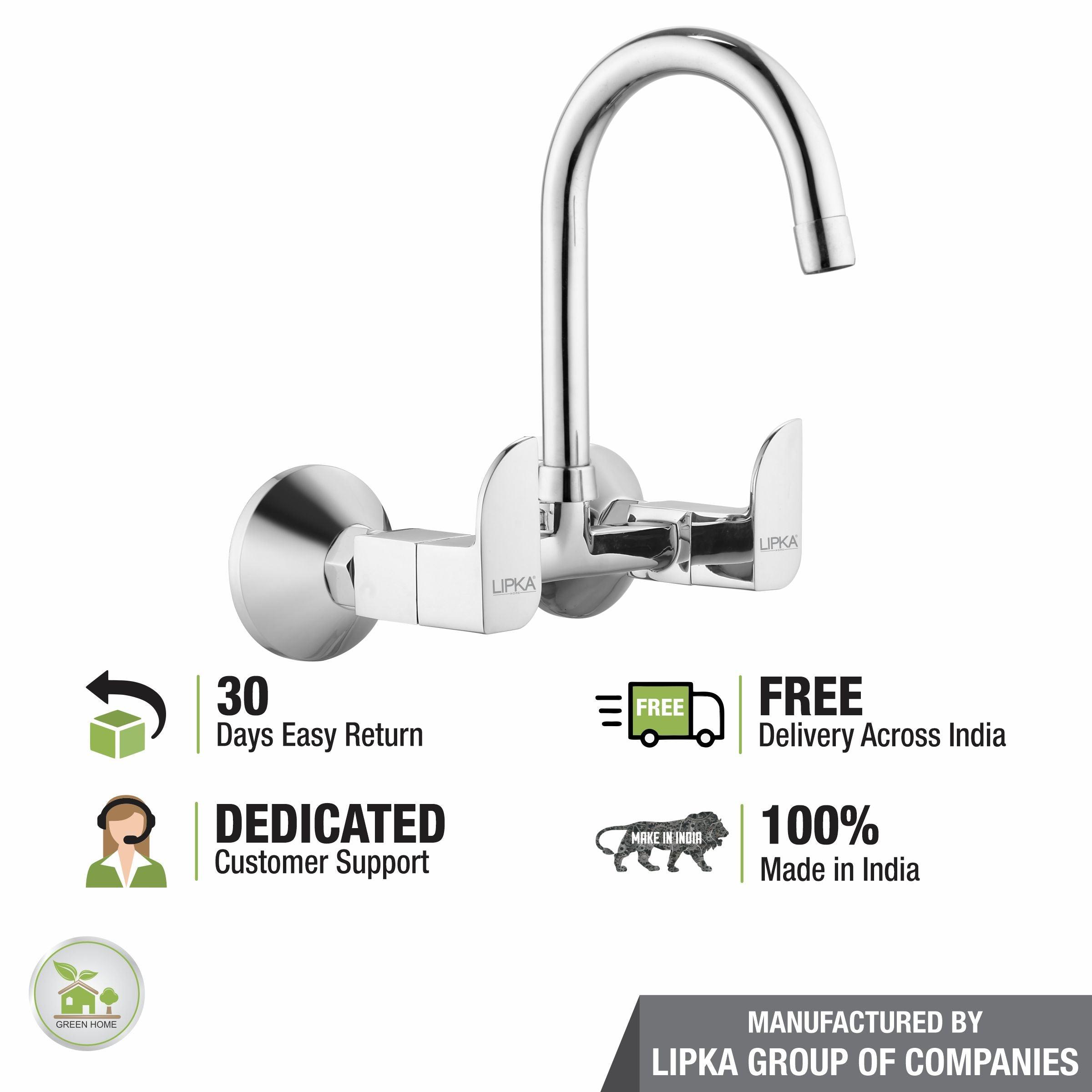 Arise Sink Mixer Brass Faucet with Round Swivel Spout (15 Inches) - LIPKA - Lipka Home