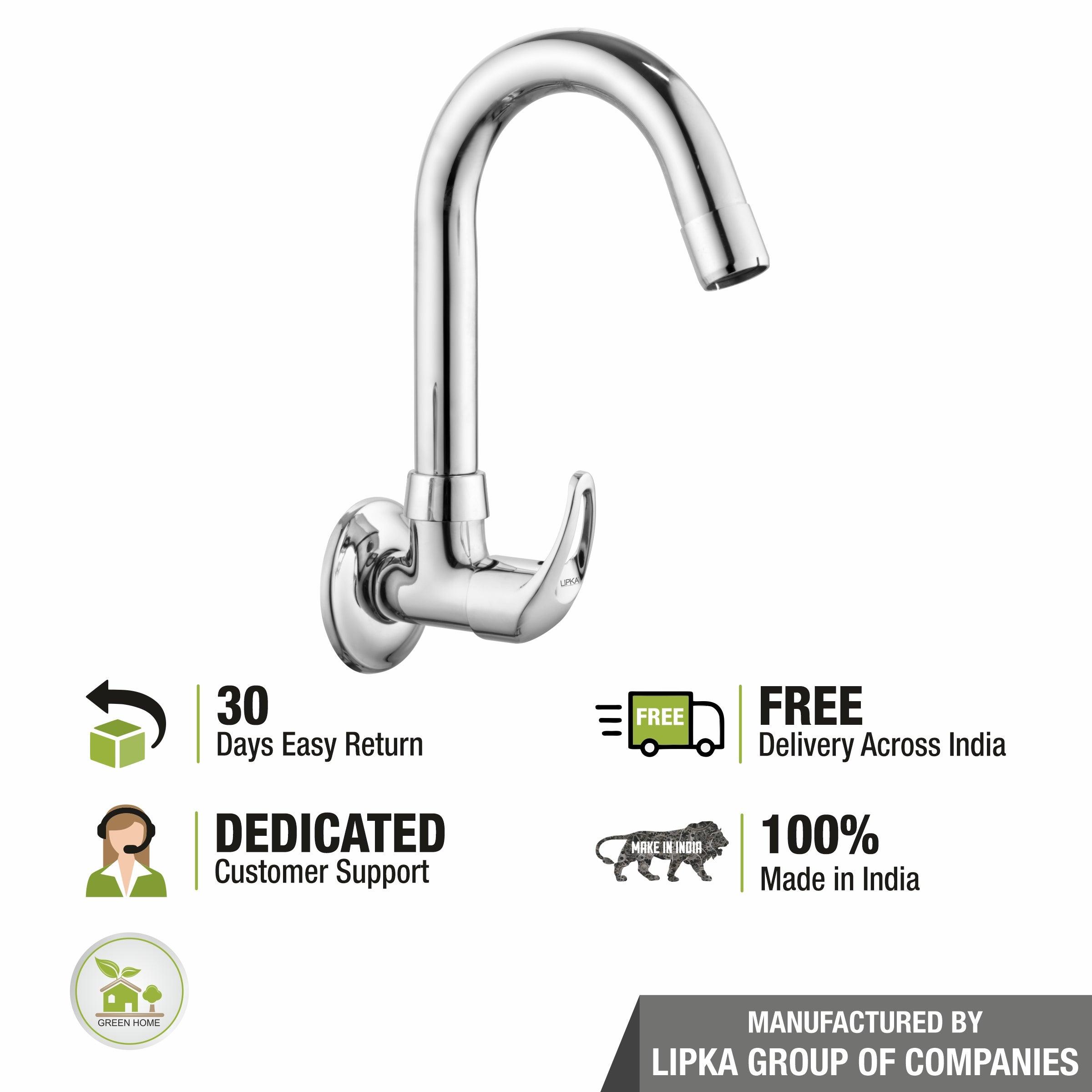 Pixel Sink Tap Brass Faucet with Round Swivel Spout (12 Inches) - LIPKA - Lipka Home