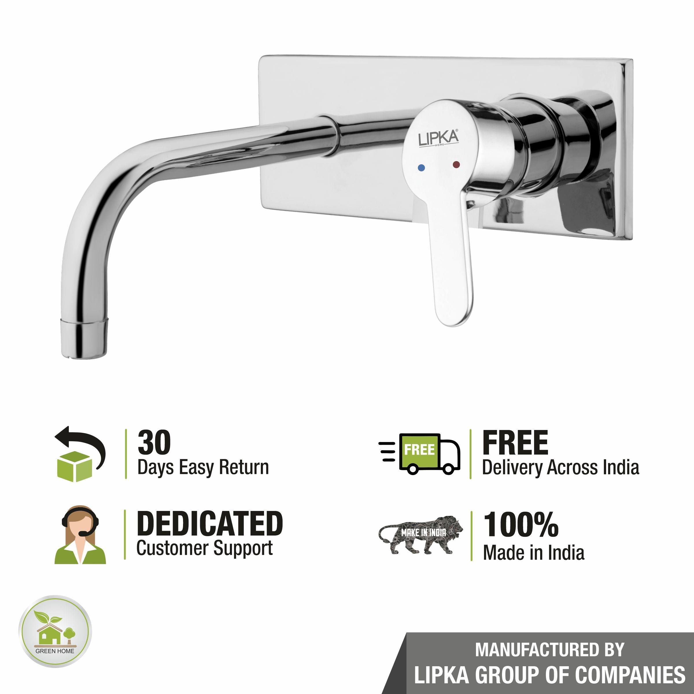 Fusion Single Lever Wall Mount Basin Mixer Faucet - LIPKA - Lipka Home