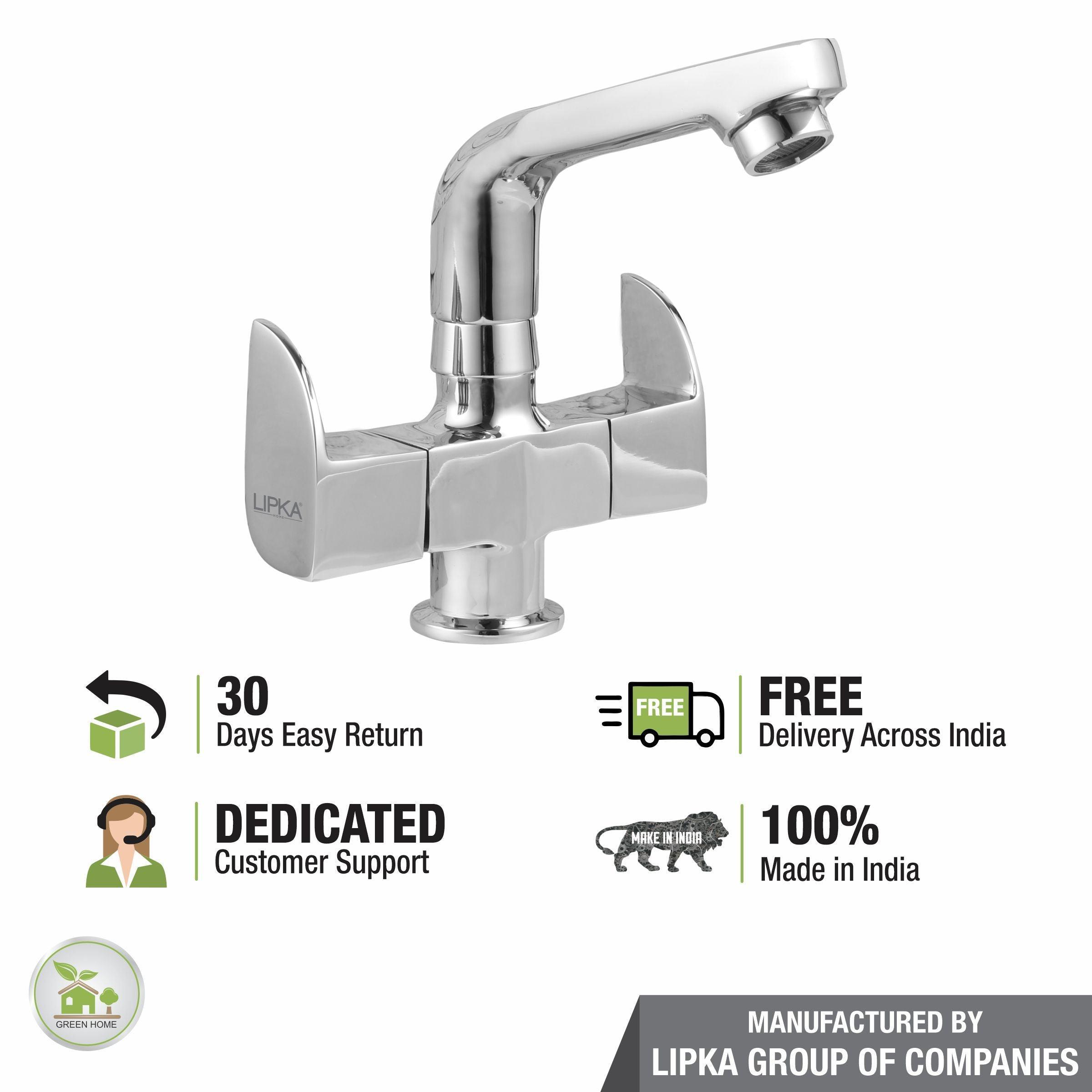 Arise Centre Hole Basin Mixer Brass Faucet with Swivel Spout - LIPKA - Lipka Home