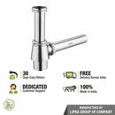 ECO Brass Bottle Trap CP (12 Inches) - LIPKA - Lipka Home