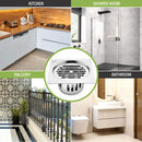 Golden Classic Jali Square Flat Cut Floor Drain (5.5 x 5.5 Inches) with Cockroach Trap - LIPKA - Lipka Home