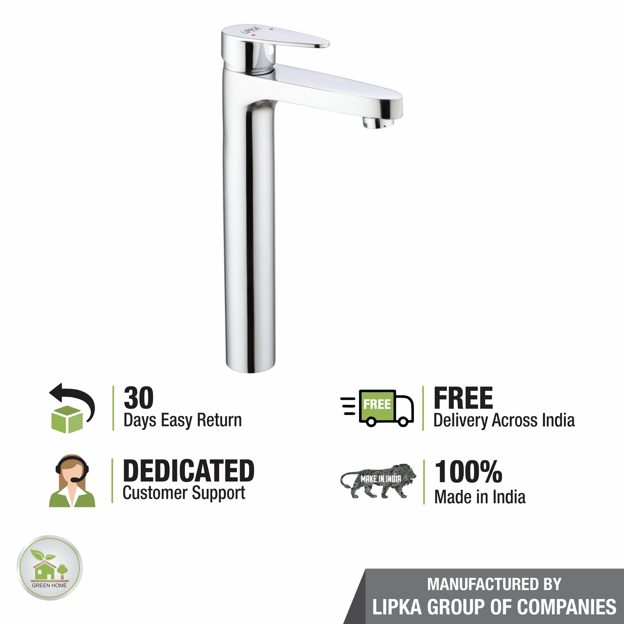 Virgo Single Lever Tall Body Basin Mixer Faucet - LIPKA - Lipka Home