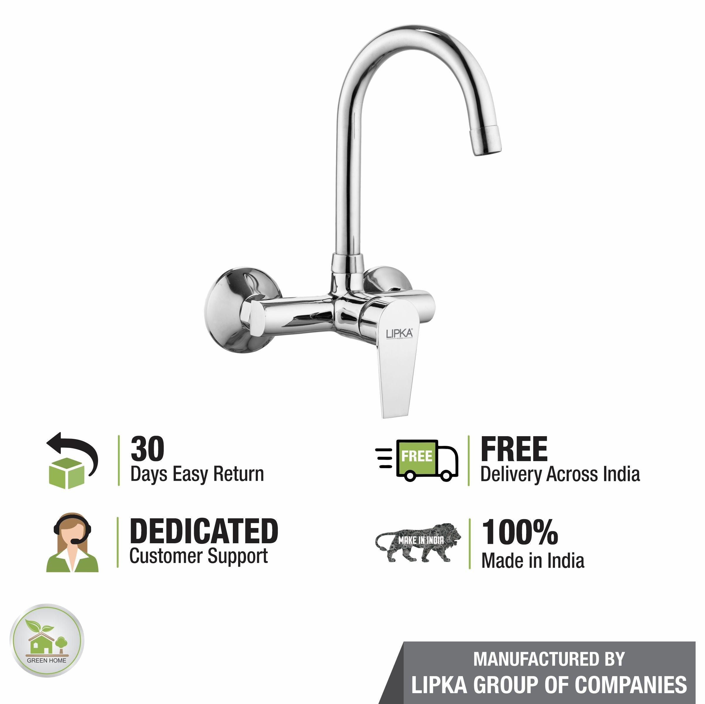 Victory Single Lever Sink Mixer with Swivel Spout (15 Inches) - LIPKA - Lipka Home