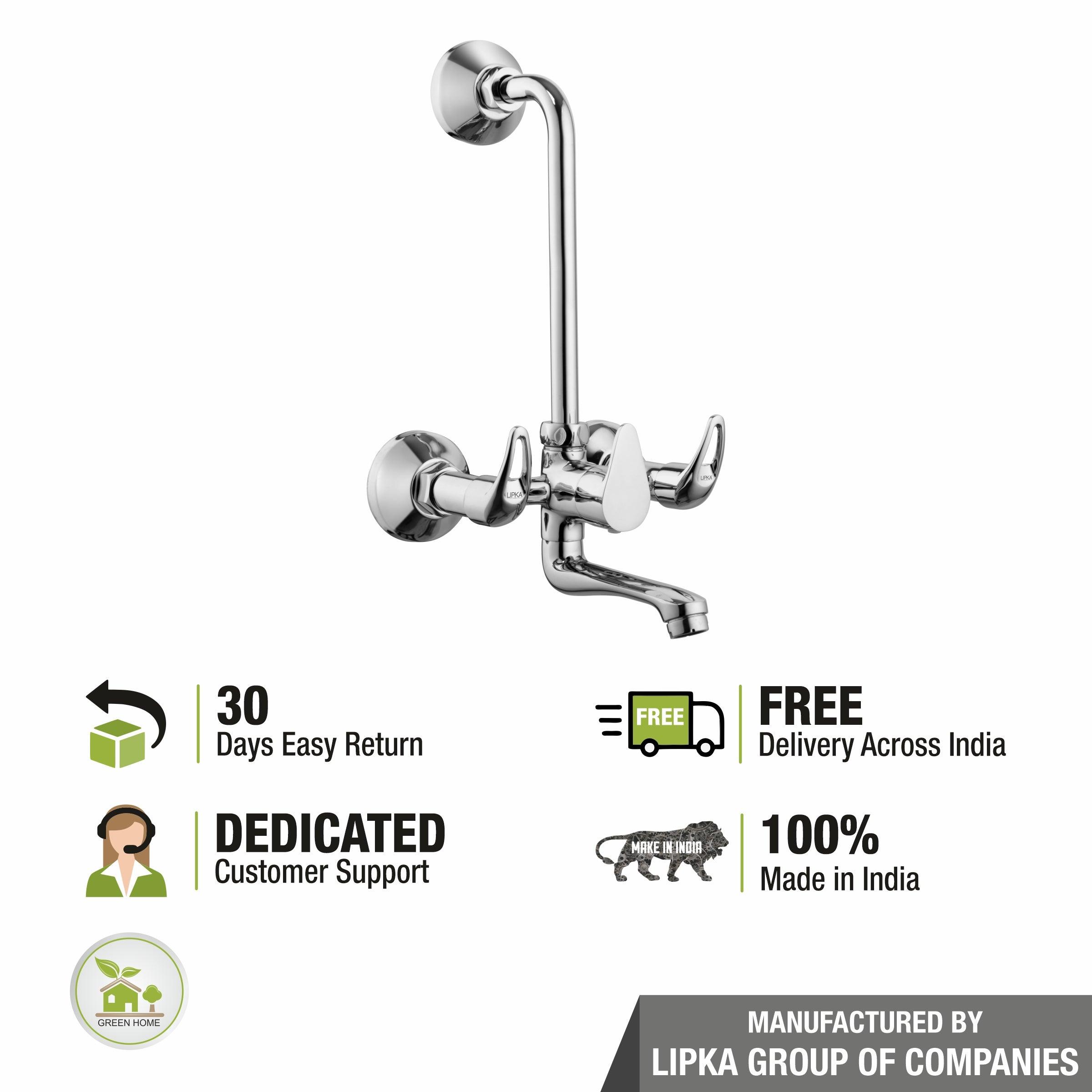 Pixel Wall Mixer with L Bend Faucet - LIPKA - Lipka Home