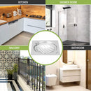 Eon Square Flat Cut Floor Drain with Classic Jali and Hinge (5 x 5 Inches) - LIPKA - Lipka Home