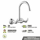 Pixel Sink Mixer Brass Faucet with Round Swivel Spout (15 Inches) - LIPKA - Lipka Home