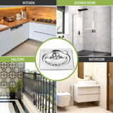 Eon Square Floor Drain with Hinge and Hole  (6 x 6 Inches) - LIPKA