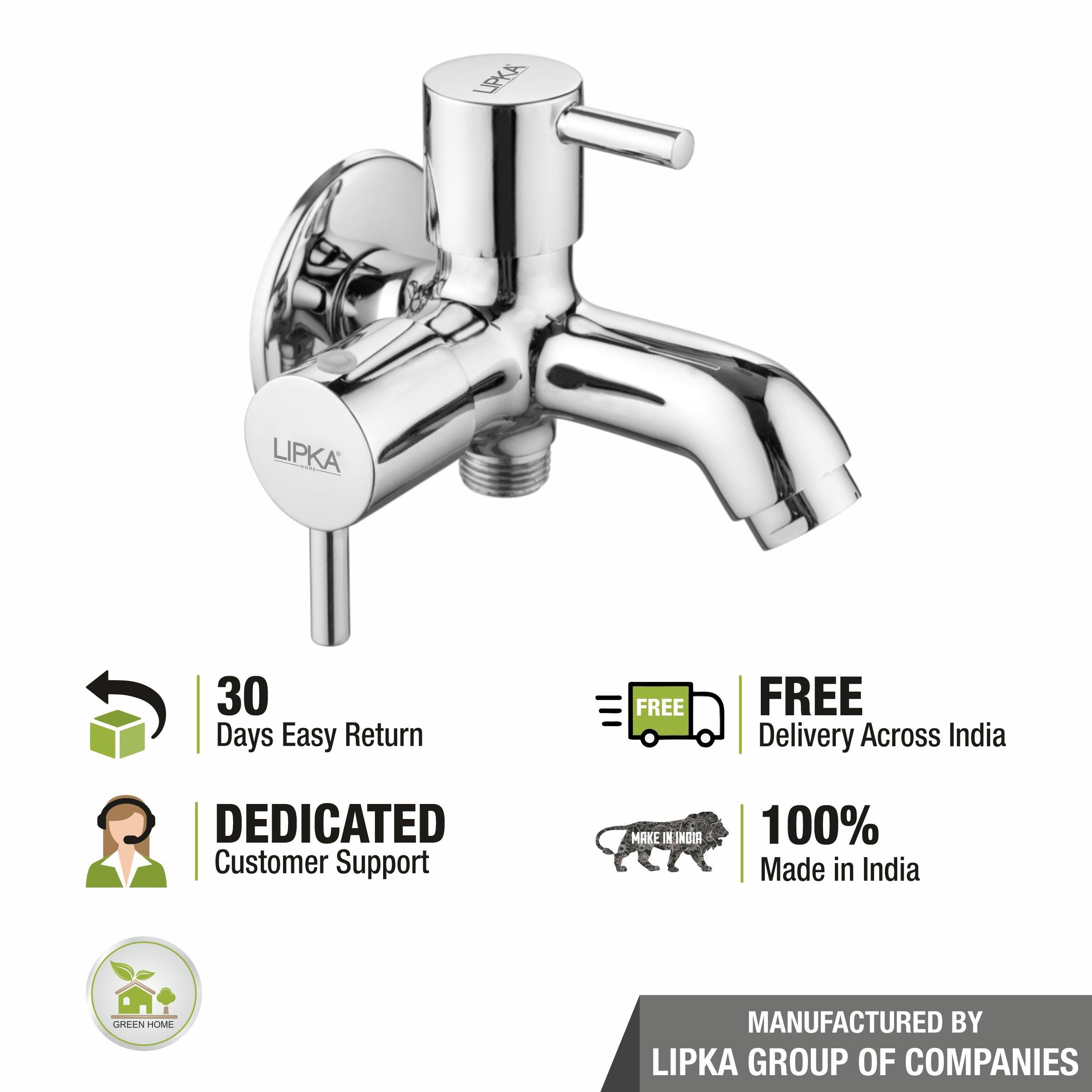 Kyron Two Way Bib Tap Brass Faucet (Double Handle) - LIPKA - Lipka Home