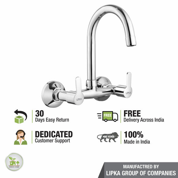 Frenk Sink Mixer Brass Faucet with Round Swivel Spout (15 Inches) - LIPKA - Lipka Home