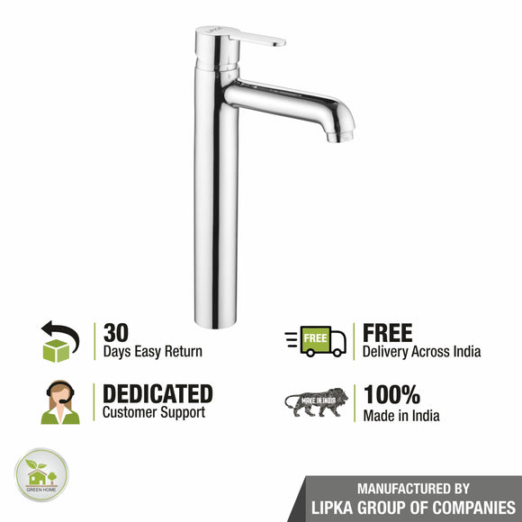 Fusion Single Lever Tall Body Basin Mixer Faucet - LIPKA - Lipka Home