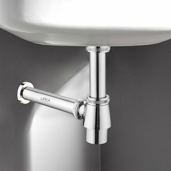 ECO Brass Bottle Trap CP (7 Inches) - LIPKA - Lipka Home