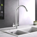 Kyron Centre Hole Basin Mixer Brass Faucet with Round Swivel Spout (20 Inches) - LIPKA - Lipka Home