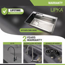 Handmade Nano Waterfall Kitchen Sink (30 x 18 x 9 inches) with Pull-out Mixer Faucet & RO Tap - LIPKA - Lipka Home