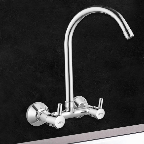 Kyron Sink Mixer Brass Faucet with Round Swivel Spout (20 Inches) - LIPKA - Lipka Home