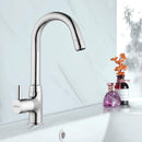 Kyron Swan Neck Brass Faucet with Round Swivel Spout (12 Inches) - LIPKA - Lipka Home