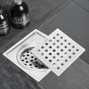 Red Exclusive Square Floor Drain (6 x 6 Inches) with Cockroach Trap - LIPKA - Lipka Home