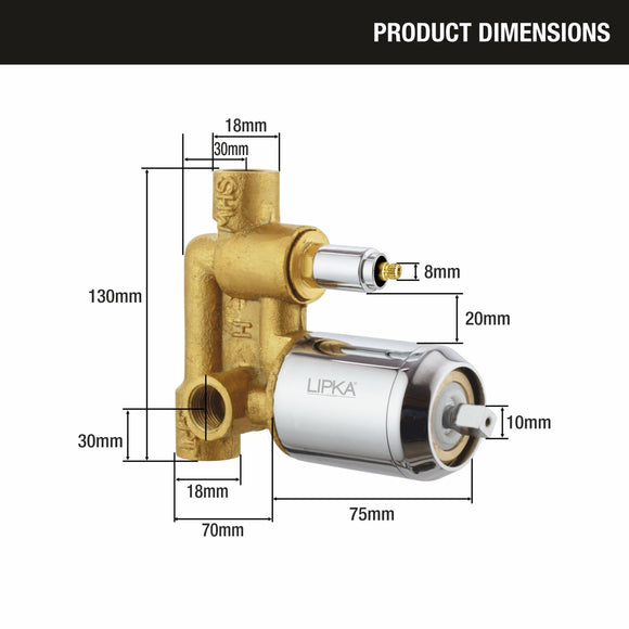 Kyron 2-inlet Single Lever Diverter High-Flow (Complete Set) - LIPKA - Lipka Home