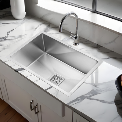 Handmade Single Bowl Kitchen Sink (24 x 18 x 10 Inches) - LIPKA - Lipka Home