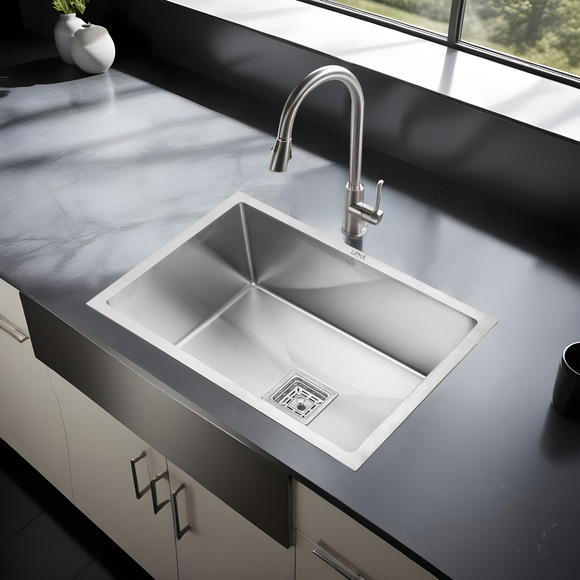 Handmade Single Bowl Kitchen Sink (18 x 16 x 10 Inches) - LIPKA - Lipka Home