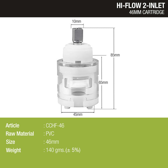 Ceramic Cartridge (46mm) for 2-inlet Hi-Flow Diverter - by LIPKA - Lipka Home
