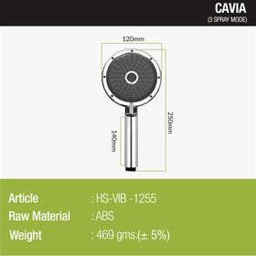 Cavia Multi Flow Hand Shower with Wall Hook & 304-Grade Shower Tube - LIPKA - Lipka Home