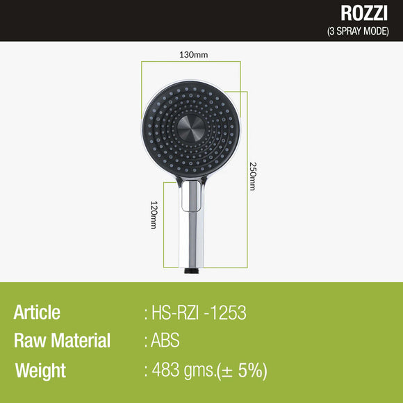 Rozzi Multi Flow Hand Shower with Wall Hook & 304-Grade - Lipka Home