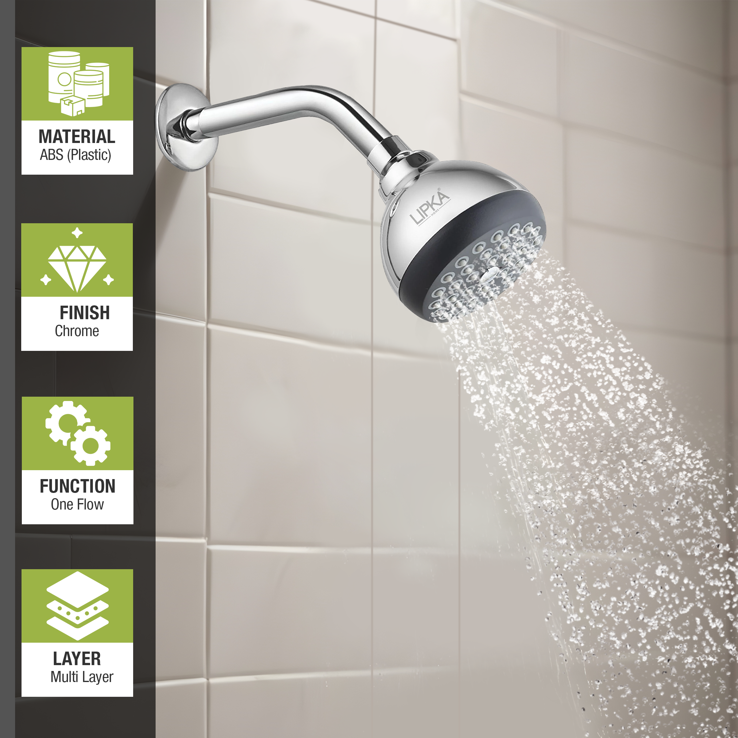 Globe Overhead Shower (3.5 Inches) - LIPKA