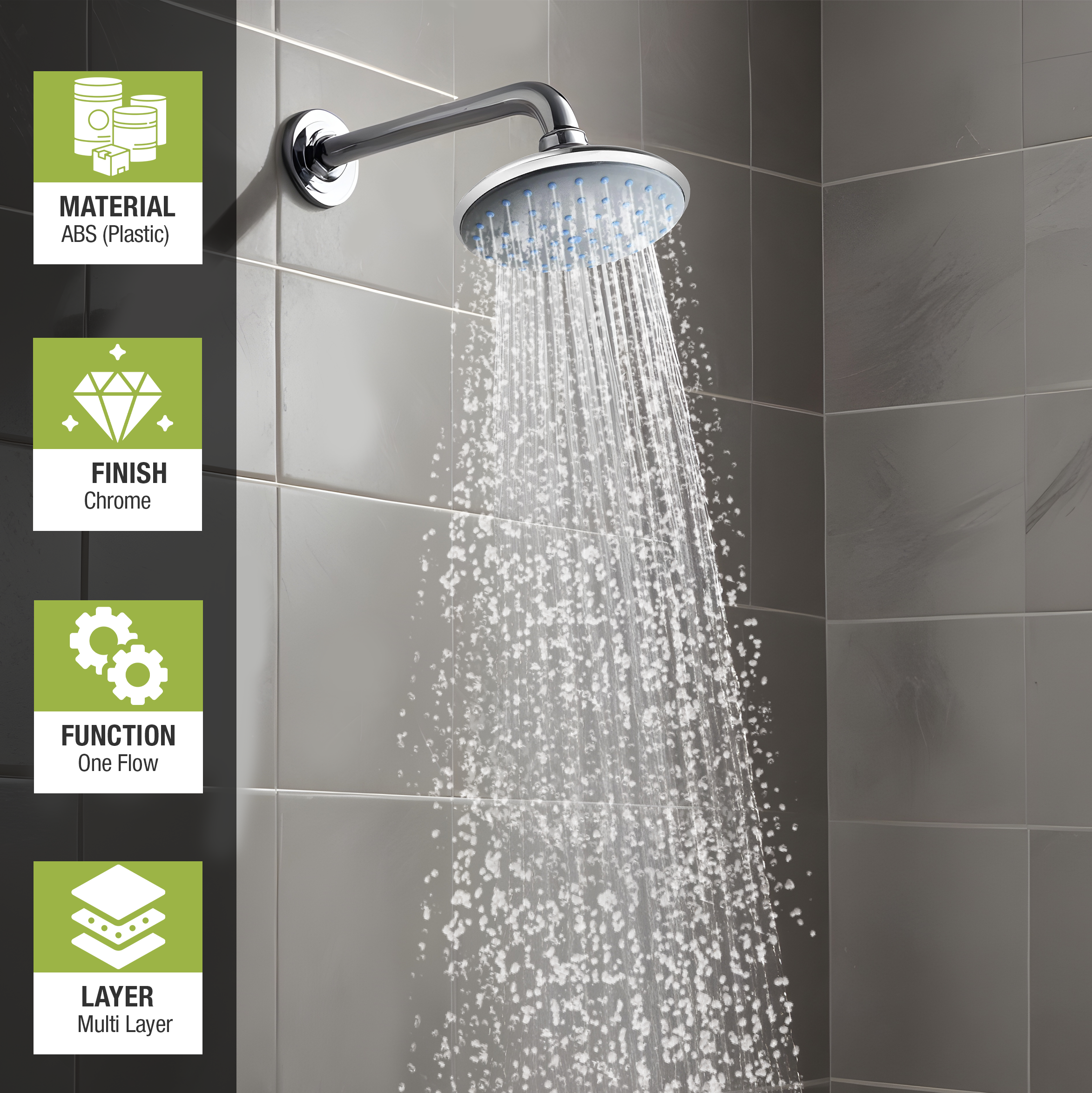 Rapid Overhead Shower (6 Inches) - LIPKA