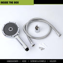 Cavia Multi Flow Hand Shower with Wall Hook & 304-Grade Shower Tube - LIPKA - Lipka Home