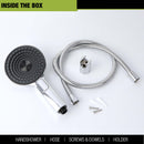 Rozzi Multi Flow Hand Shower with Wall Hook & 304-Grade - Lipka Home