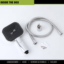 Sure Multi Flow Hand Shower with Wall Hook & 304-Grade Shower Tube - LIPKA - Lipka Home