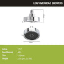 Leaf Multi-flow ABS Overhead Shower (5 Inches) - LIPKA - Lipka Home