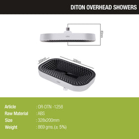 Diton Overhead Shower (13 x 8 Inches) - LIPKA - Lipka Home