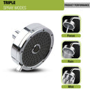 Leaf Multi-flow ABS Overhead Shower (5 Inches) - LIPKA - Lipka Home