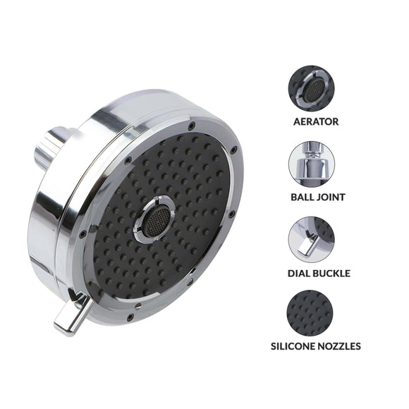 Leaf Multi-flow ABS Overhead Shower (5 Inches) - LIPKA - Lipka Home