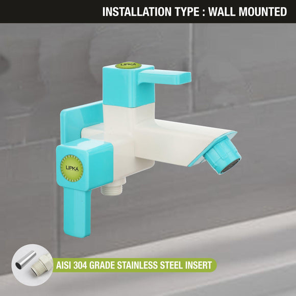 Aura Two Way Bib Tap PTMT Faucet (Double Handle) - LIPKA - Lipka Home