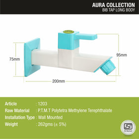 Aura Bib Tap Long Body PTMT Faucet - LIPKA - Lipka Home