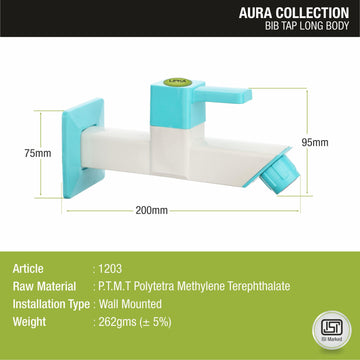 Aura Bib Tap Long Body PTMT Faucet - LIPKA - Lipka Home