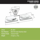 Pyramid 304-Grade Double Soap Dish - LIPKA - Lipka Home