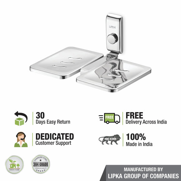 Navigate Double Soap Dish (304-SS) - LIPKA - Lipka Home