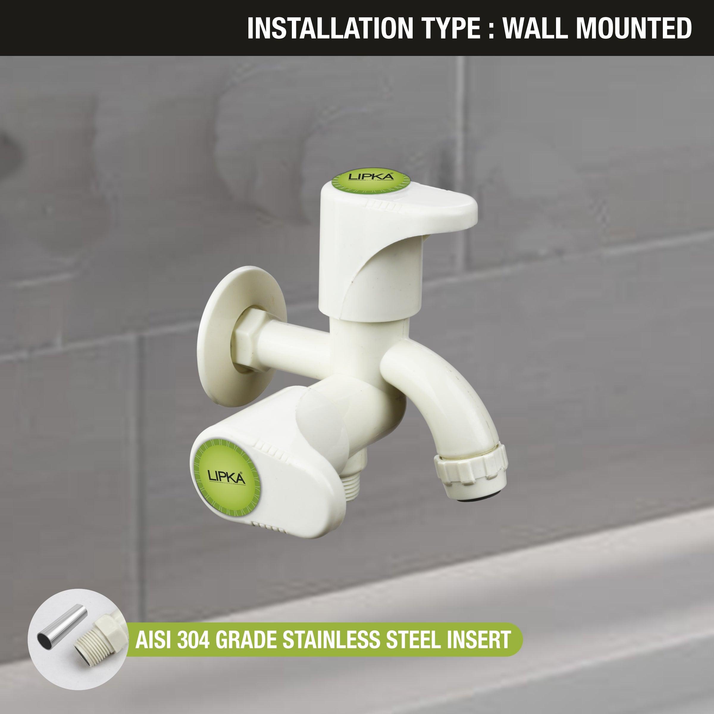 Designo Two Way Bib Tap PTMT Faucet (Double Handle) lifestyle