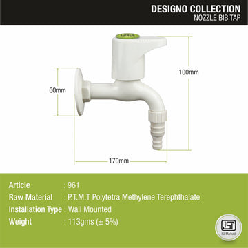 Designo Nozzle Bib Tap PTMT Faucet - LIPKA - Lipka Home
