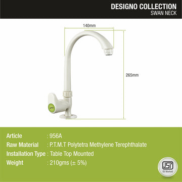 Designo PTMT Swan Neck Faucet - LIPKA - Lipka Home
