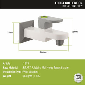 Flora Bib Tap Long Body PTMT Faucet - LIPKA - Lipka Home
