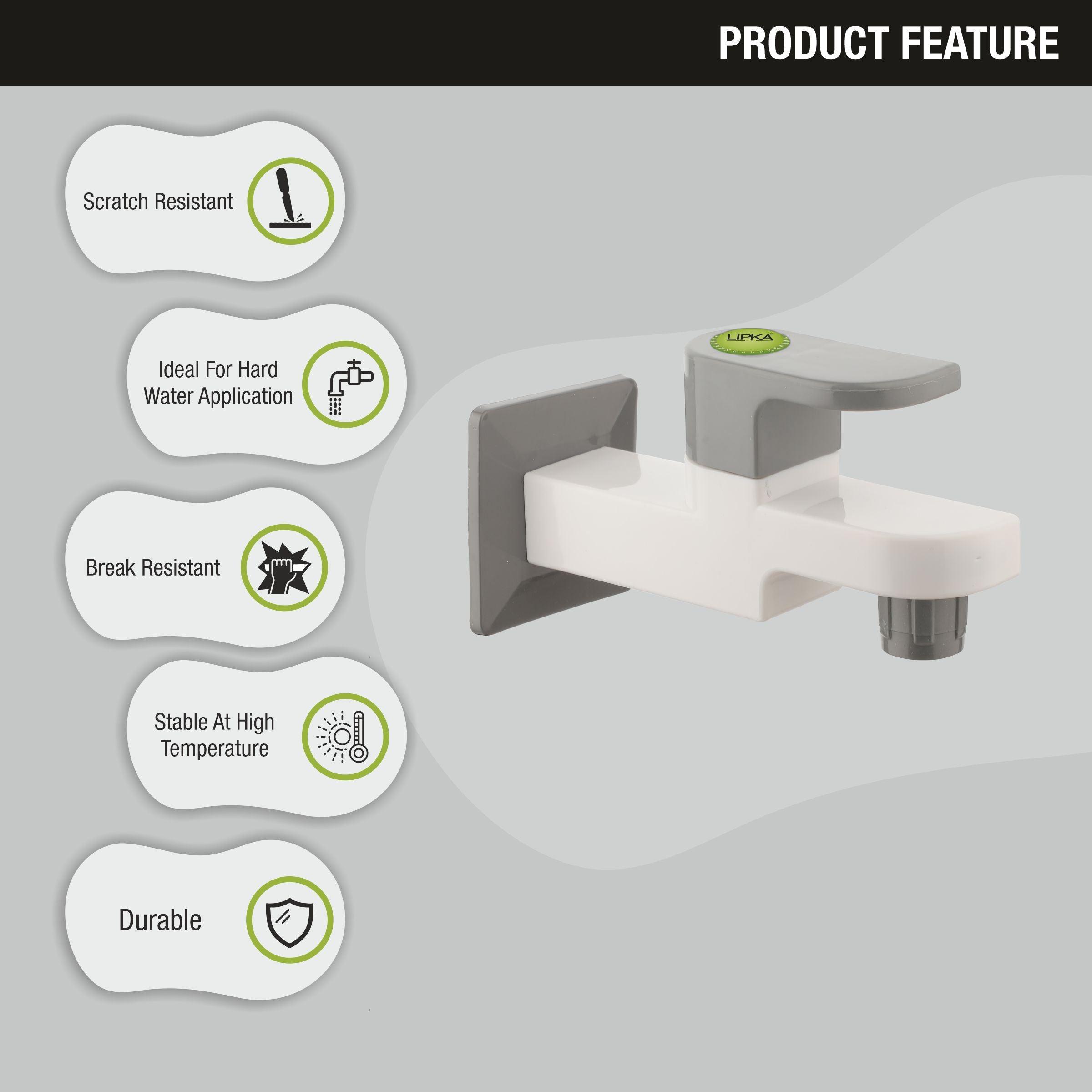 Flora Bib Tap Long Body PTMT Faucet features