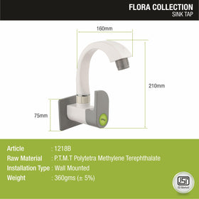 Flora Sink Tap with Swivel Spout PTMT Faucet- LIPKA - Lipka Home